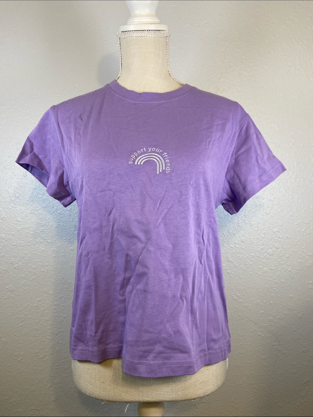 KROST Support Your Friends Rainbow Ally Classic Short Sleeve T-Shirt Size XXL